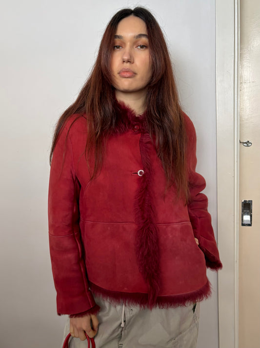 no 3151 / RED MOUTON JACKET