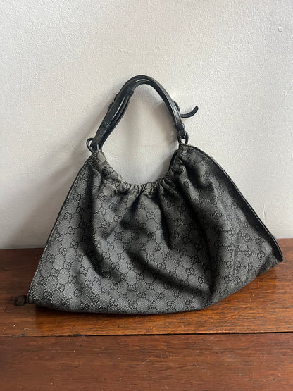 Gucci GG Canvas Leather Handbag