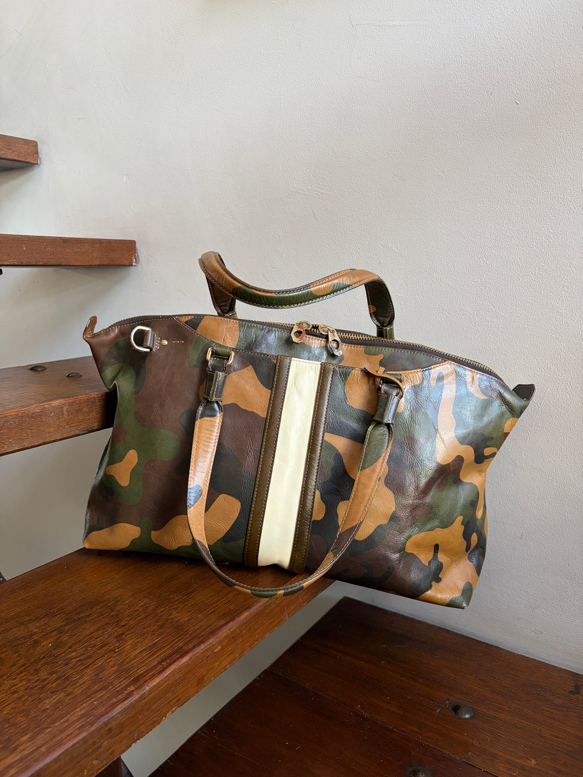 no 3312 / CAMO STRIPE BAG