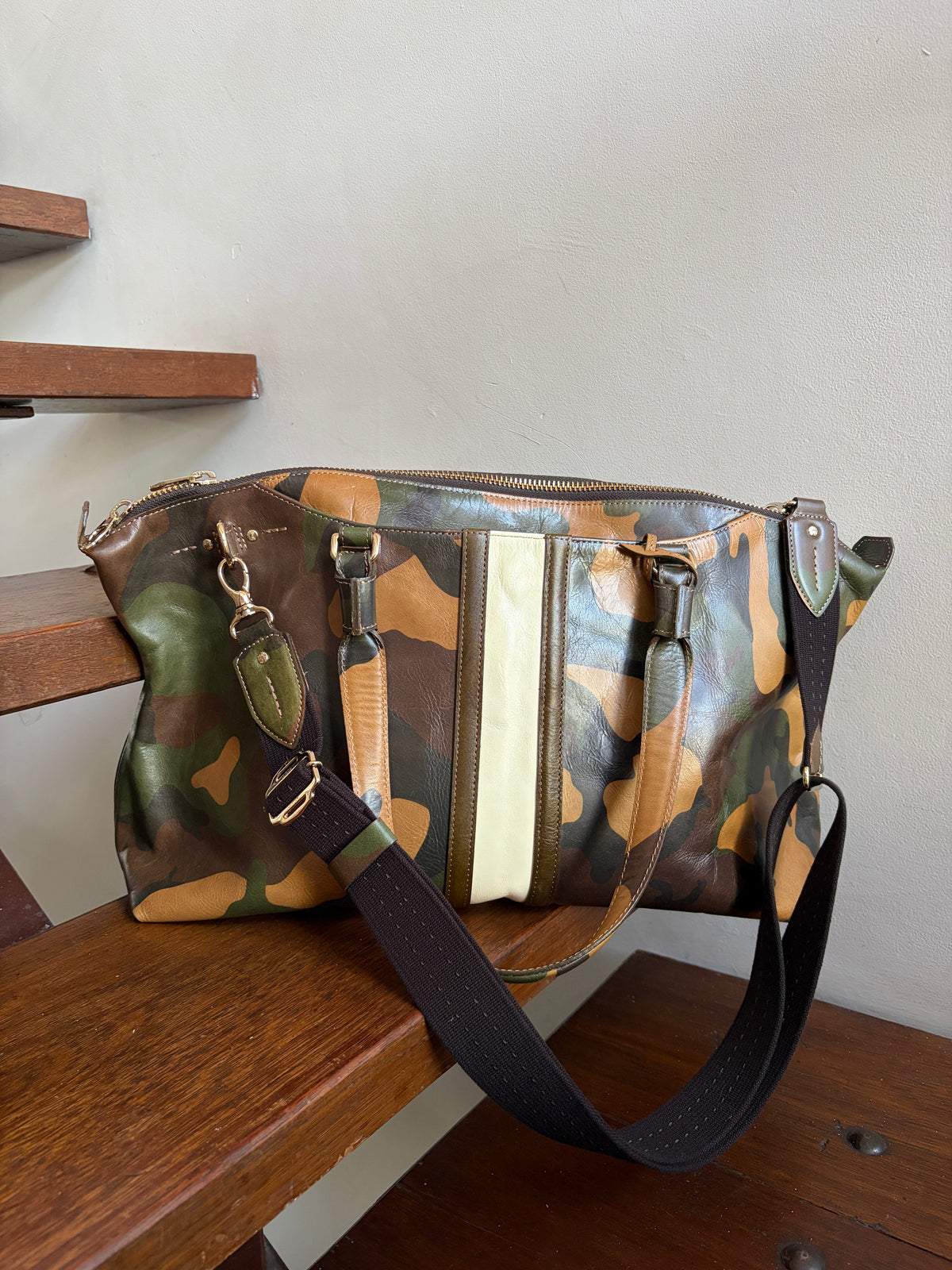 no 3312 / CAMO STRIPE BAG