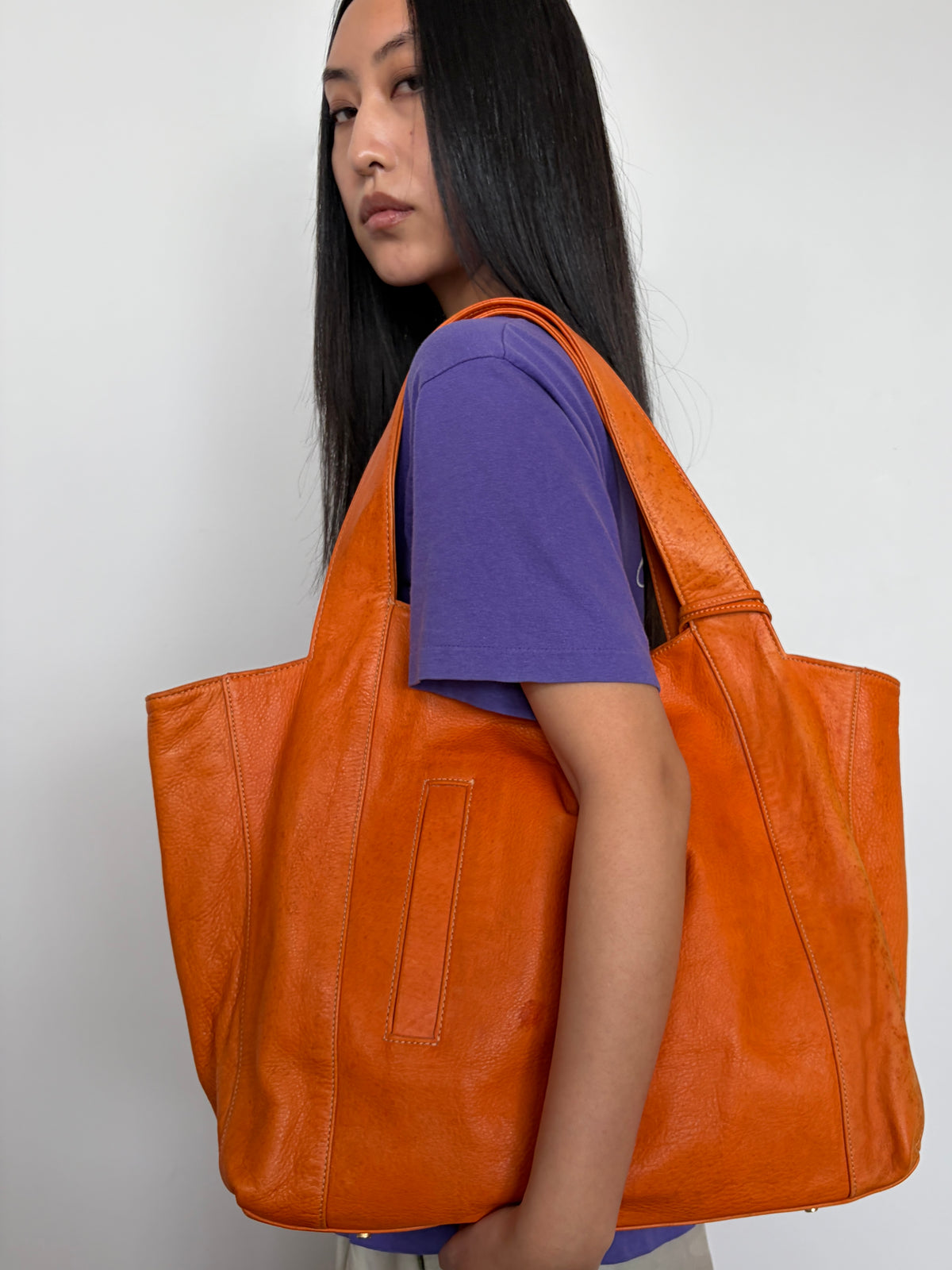 no 3387 / ORANGE WEEKENDER BAG