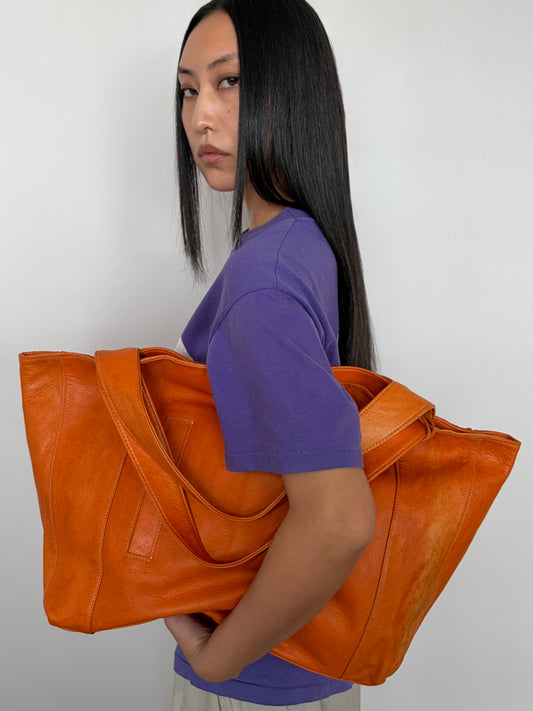 no 3387 / ORANGE WEEKENDER BAG