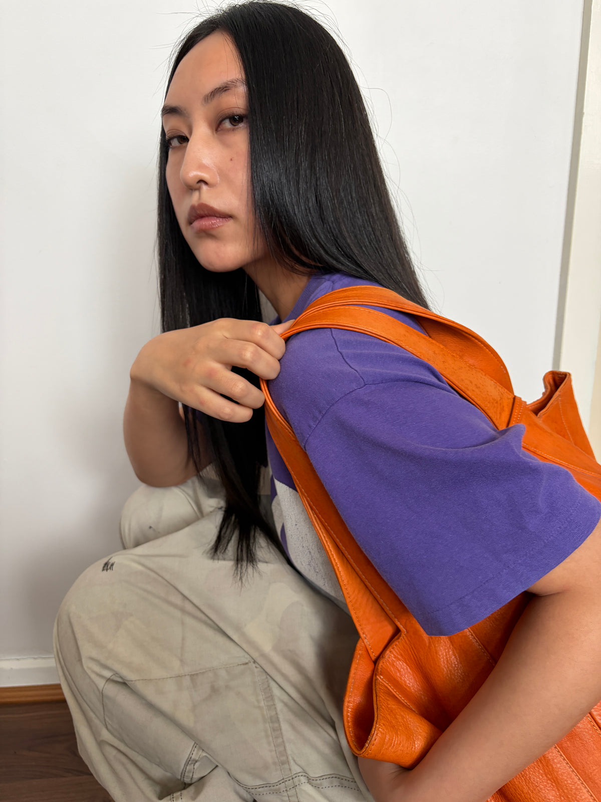 no 3387 / ORANGE WEEKENDER BAG