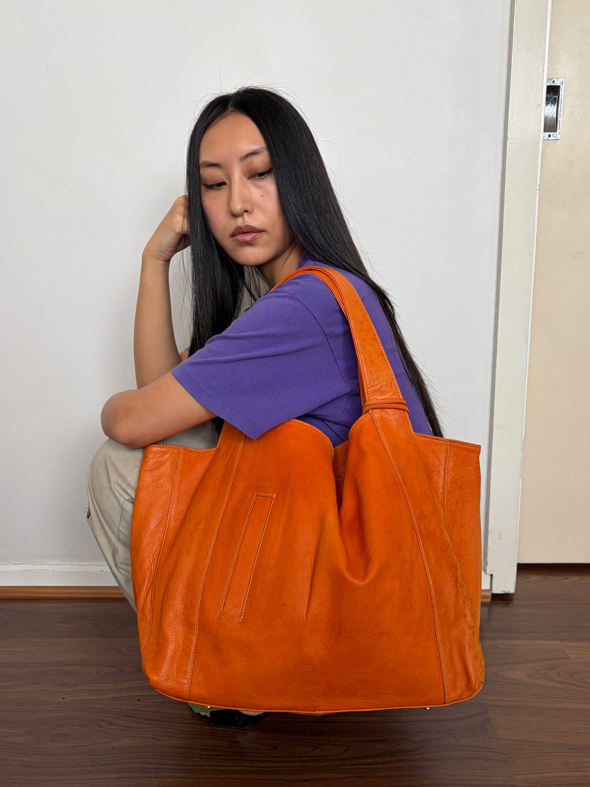 no 3387 / ORANGE WEEKENDER BAG