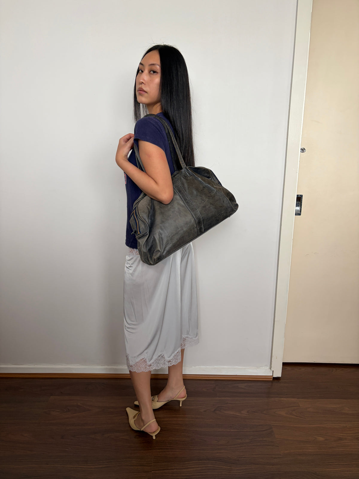no 3389 / NAVY BOSTON BAG