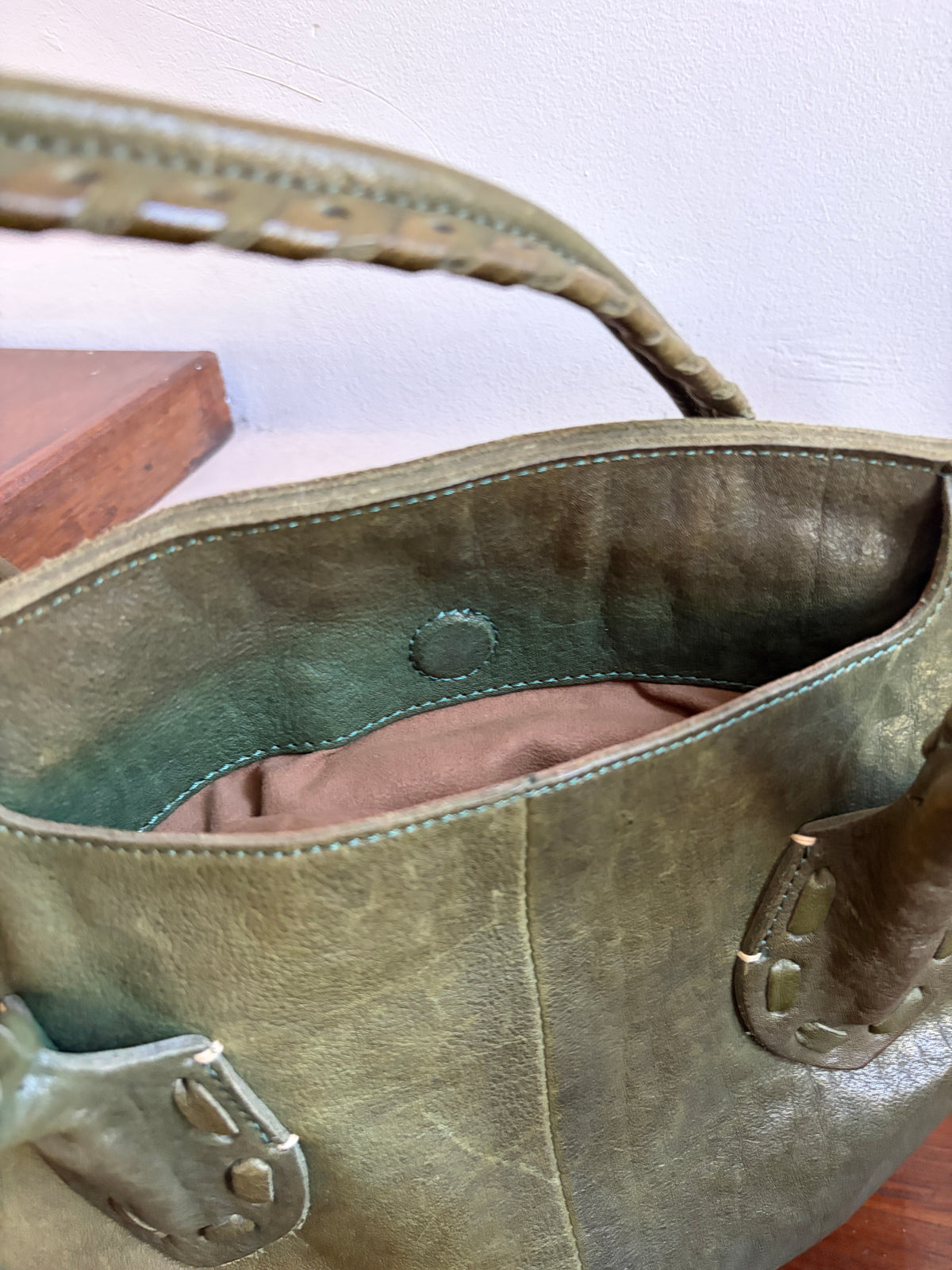 no 3390 / OLIVE FIRKIN BAG