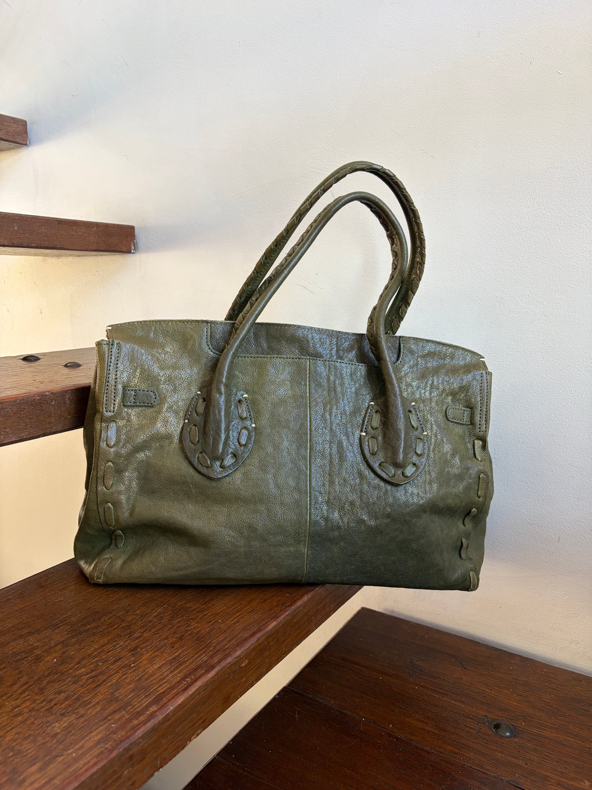 no 3390 / OLIVE FIRKIN BAG