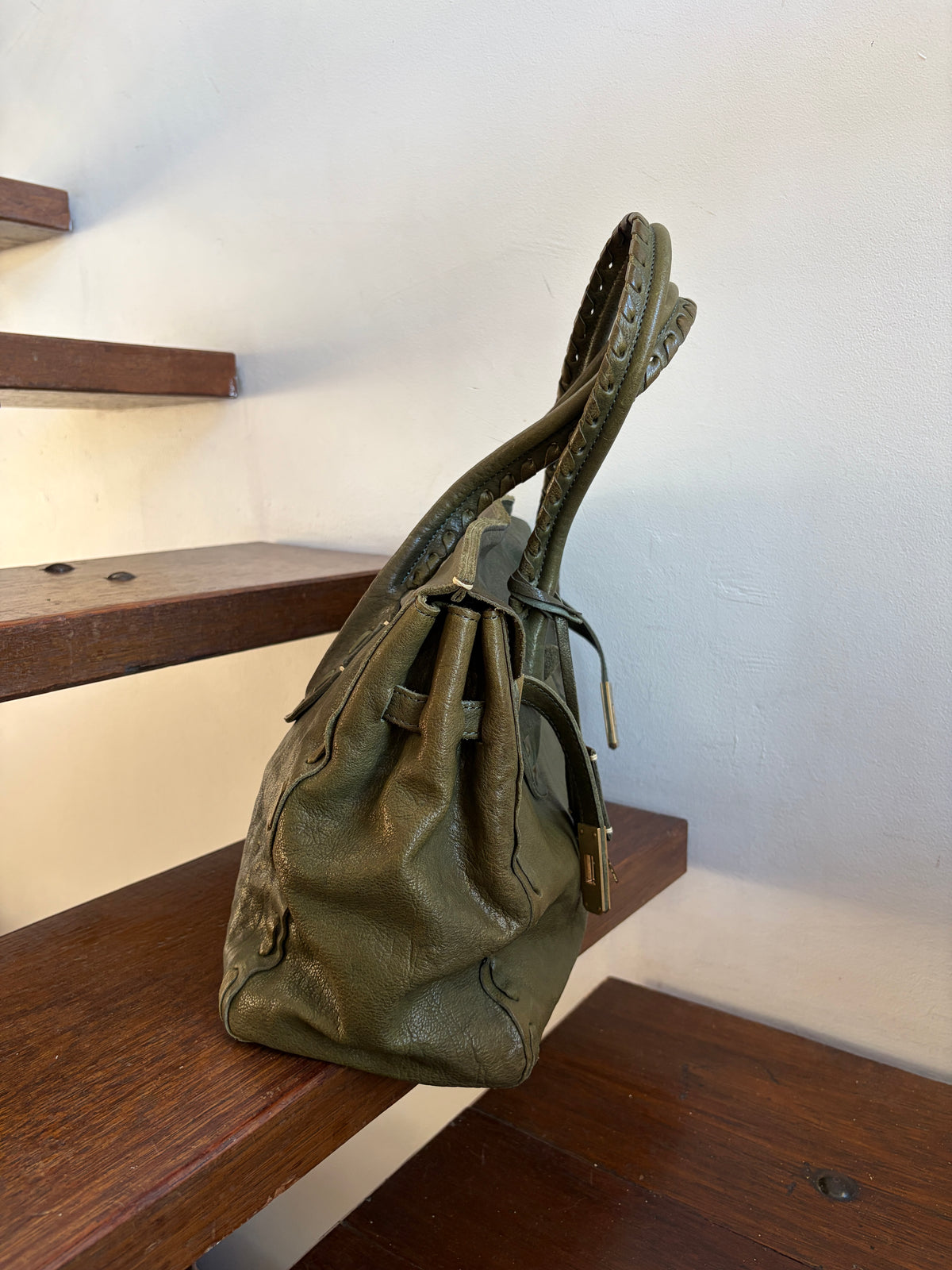 no 3390 / OLIVE FIRKIN BAG