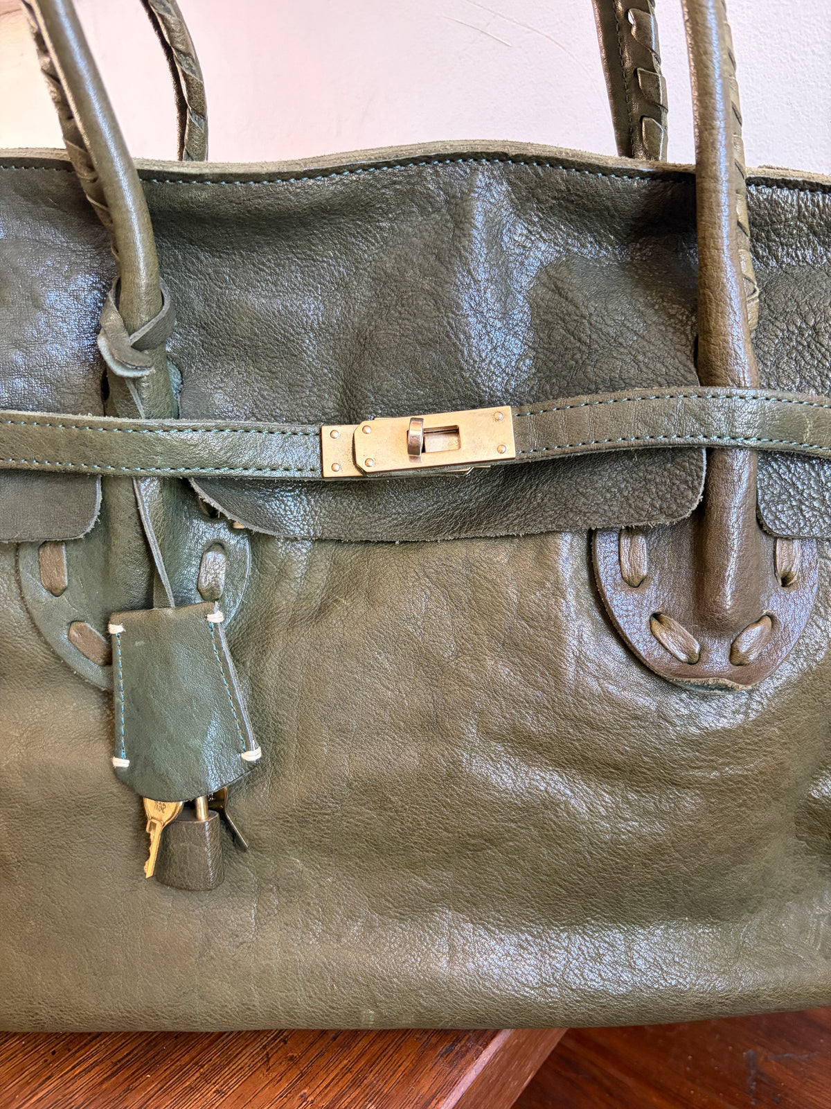 no 3390 / OLIVE FIRKIN BAG