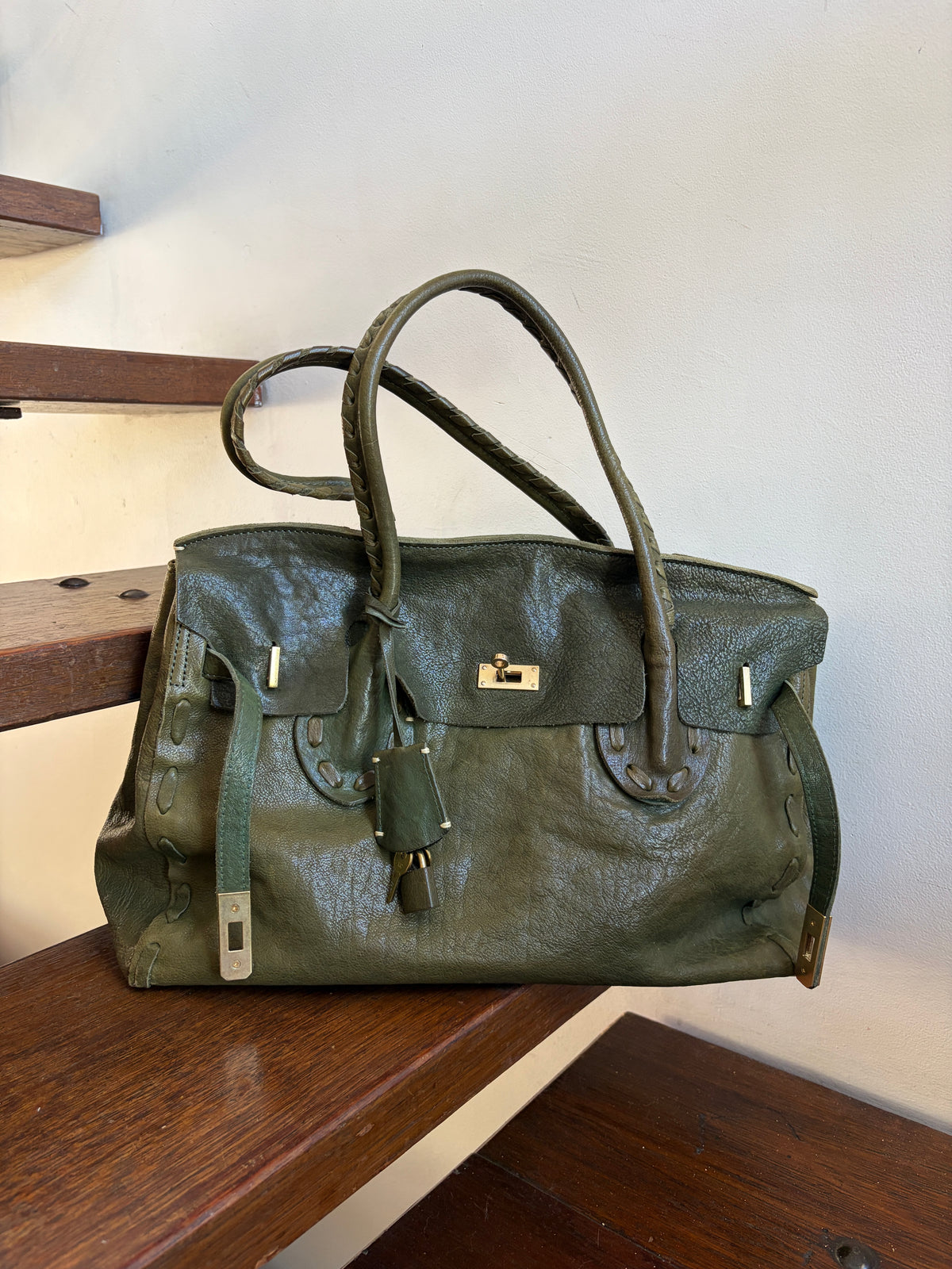 no 3390 / OLIVE FIRKIN BAG