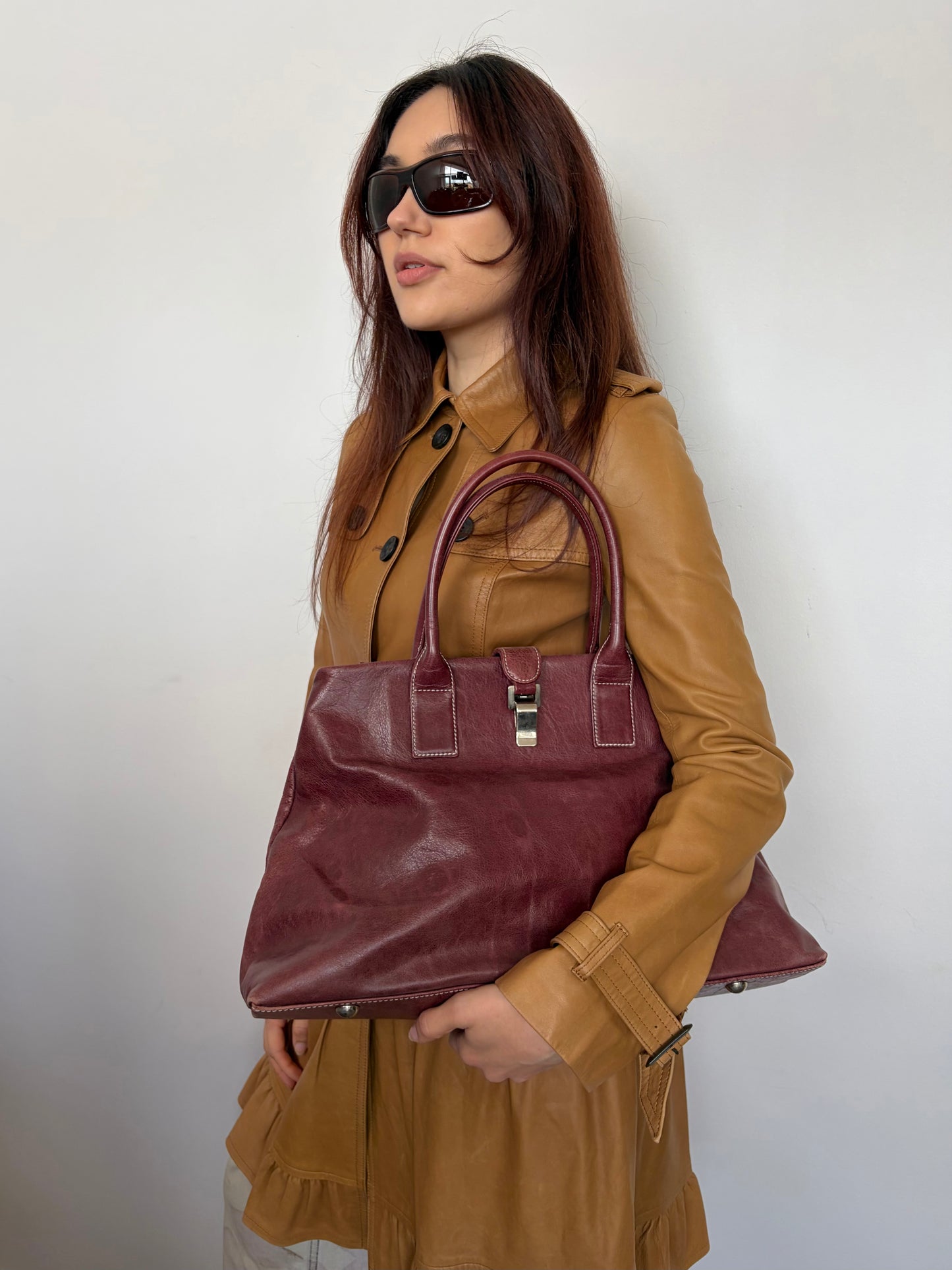 no 3016 / LEATHER TRENCH