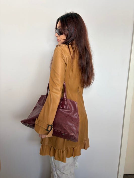 no 3016 / LEATHER TRENCH
