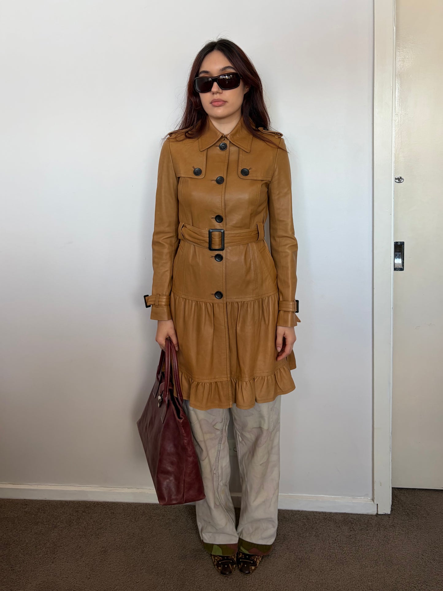 no 3016 / LEATHER TRENCH