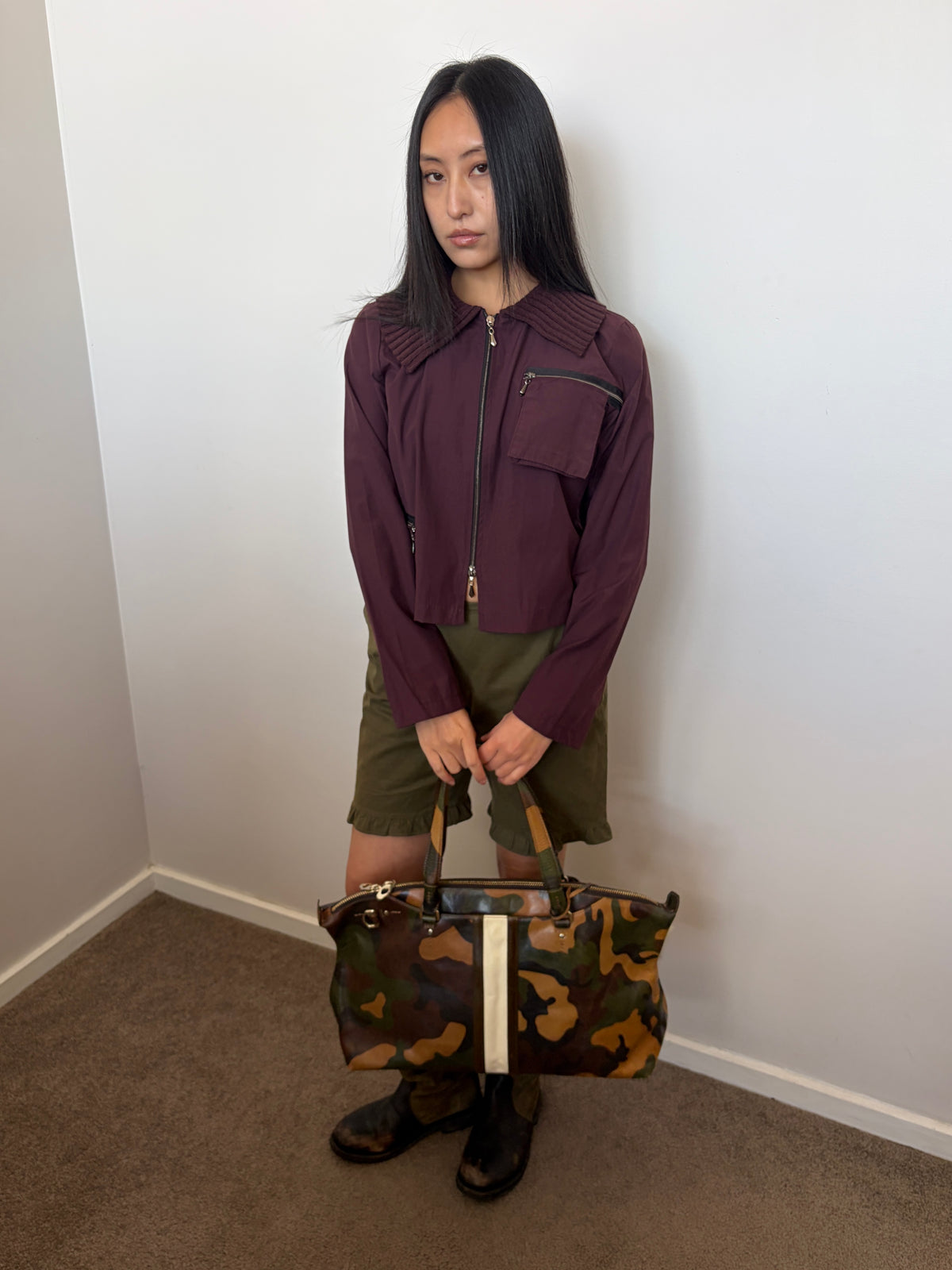 no 3312 / CAMO STRIPE BAG