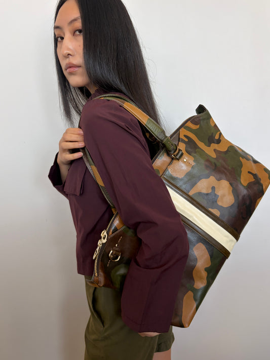 no 3312 / CAMO STRIPE BAG