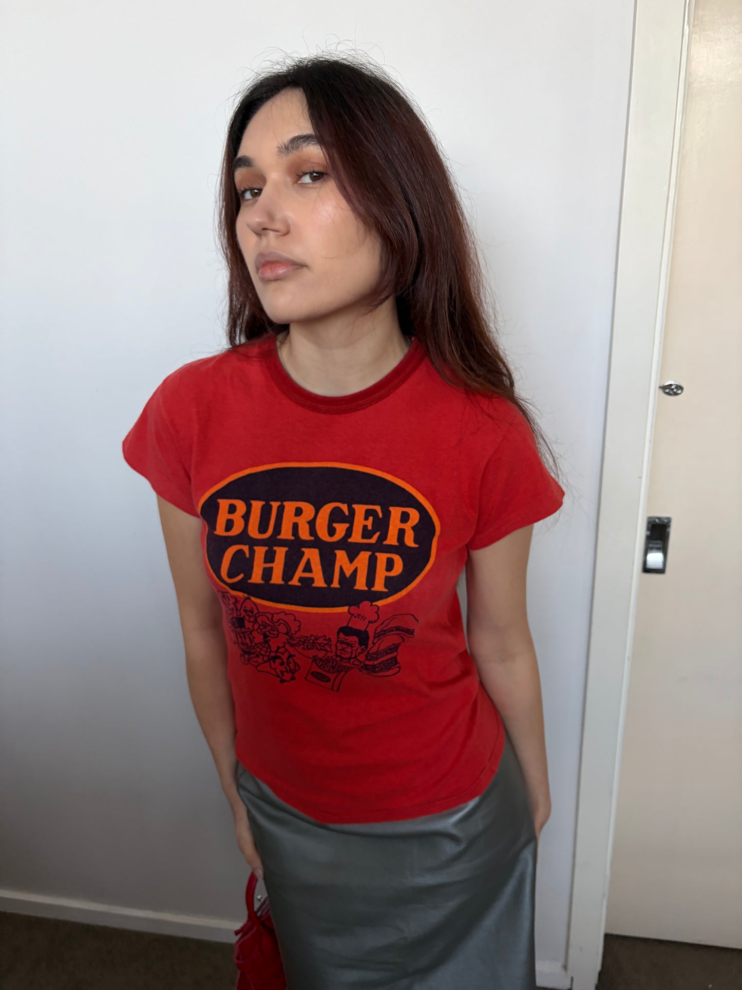 no 3156 / BURGER CHAMP TEE