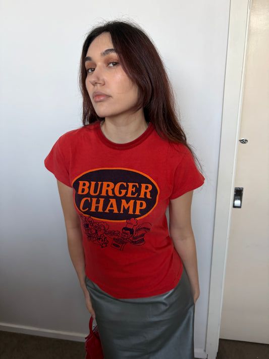 no 3156 / BURGER CHAMP TEE