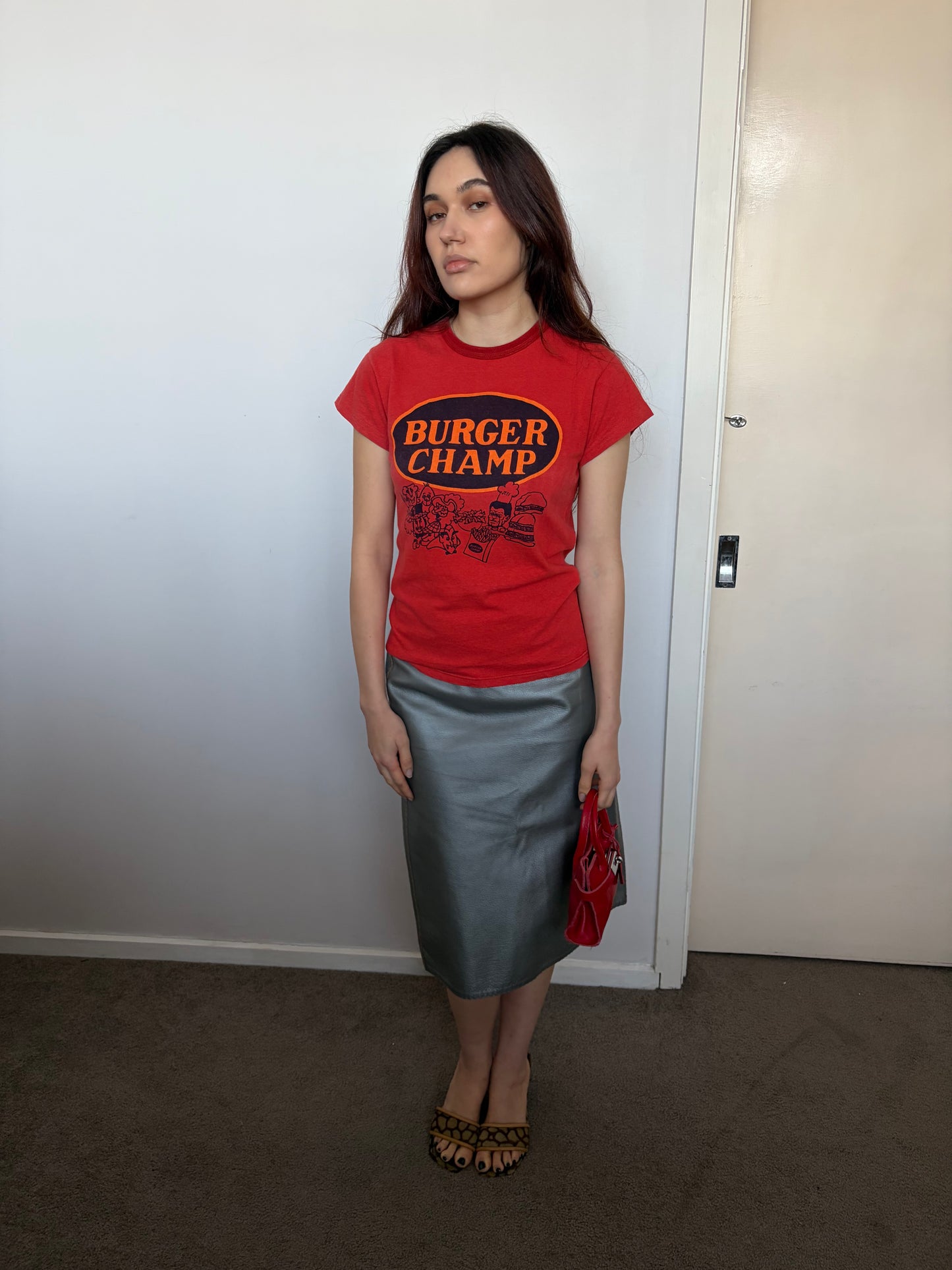 no 3156 / BURGER CHAMP TEE