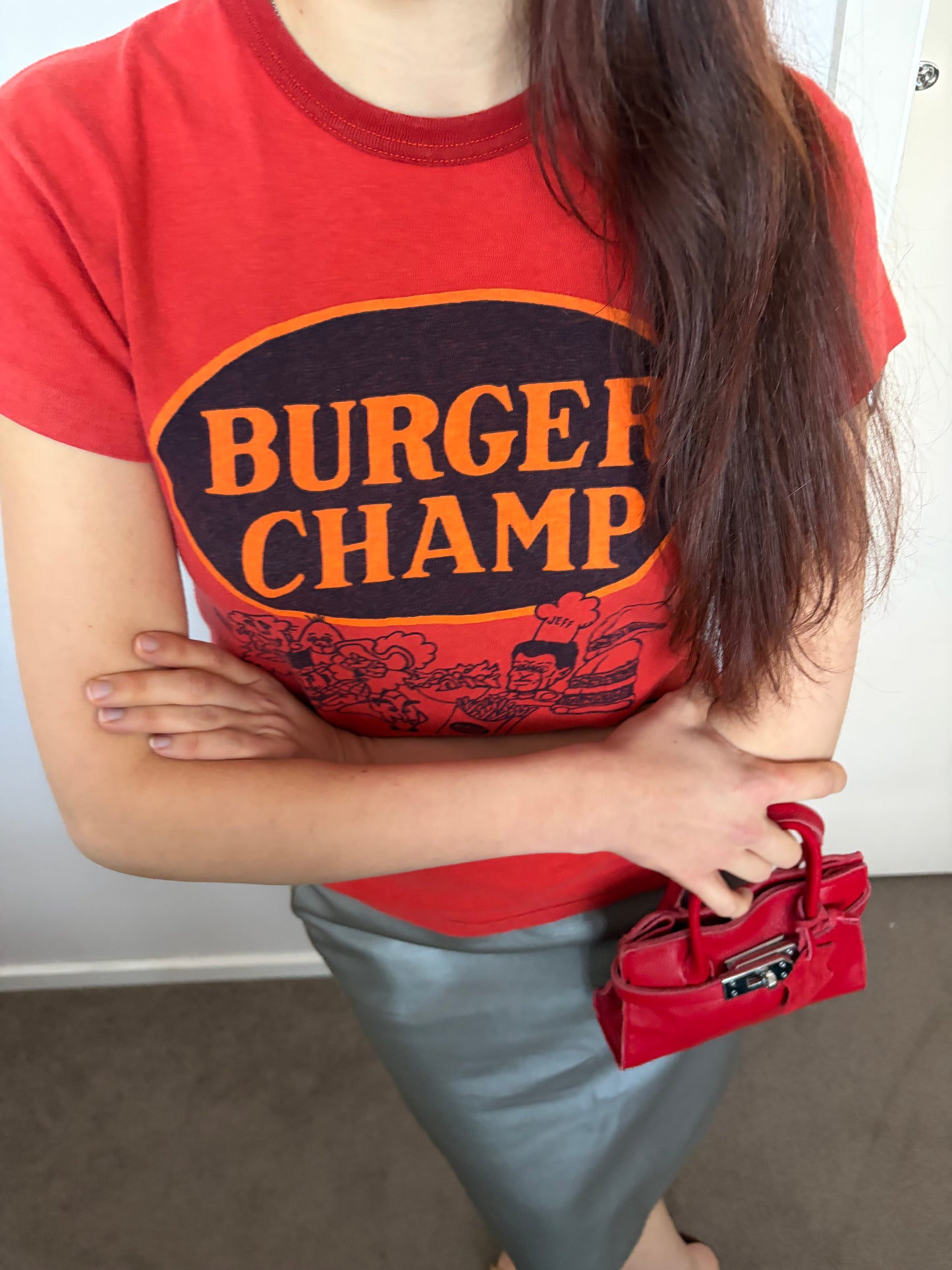 no 3156 / BURGER CHAMP TEE