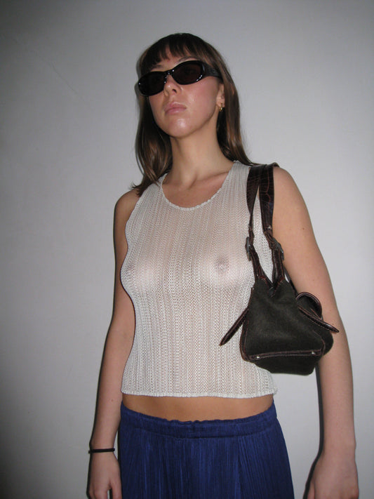 Issey Miyake Pleats Please Perforated Tank