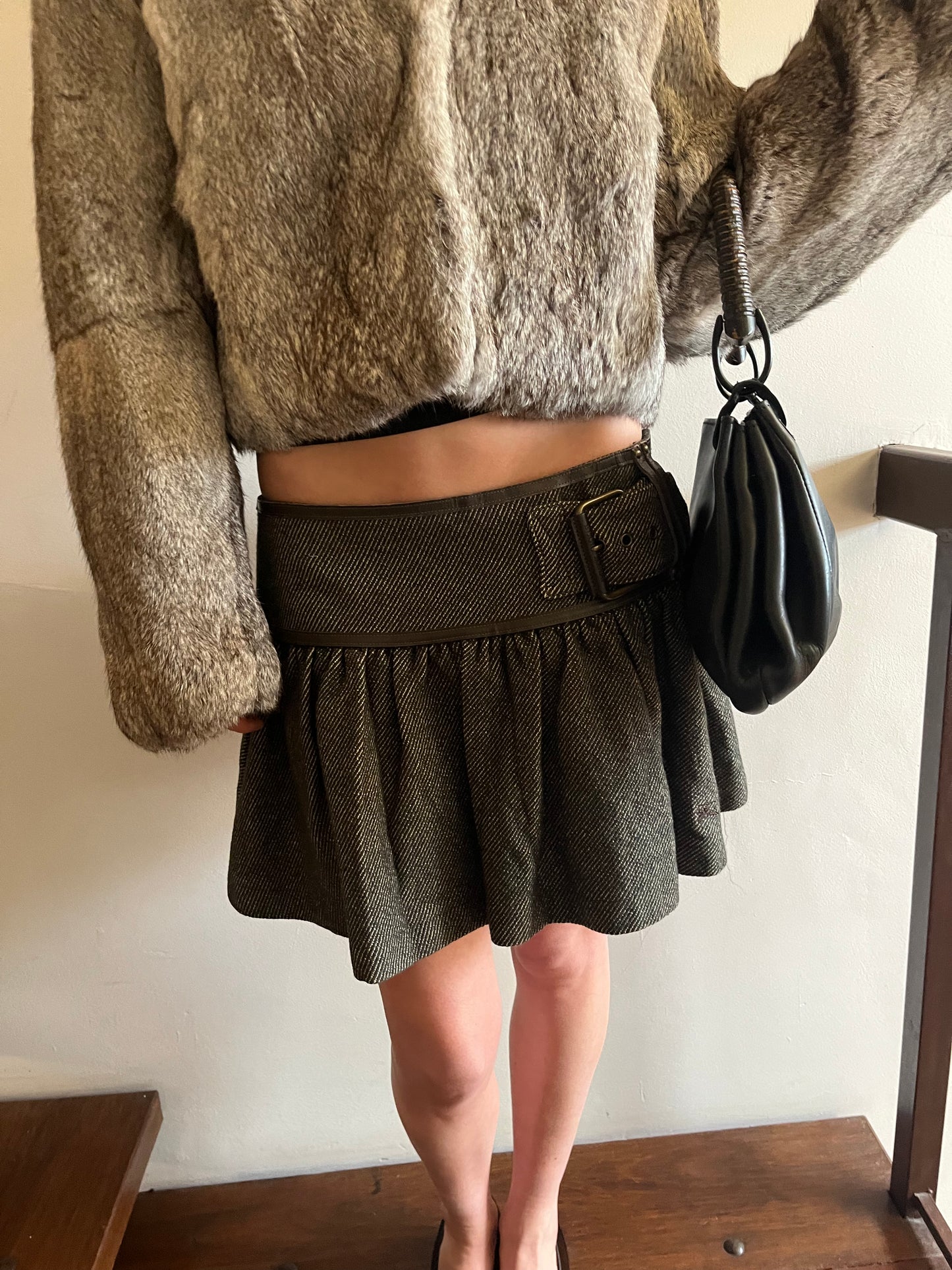 Vintage Fur Cropped Jacket