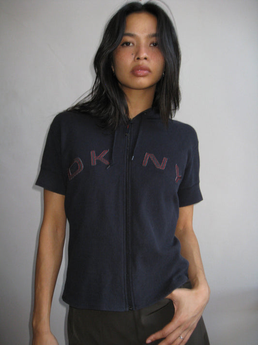 Vintage DKNY Hooded Zip Up