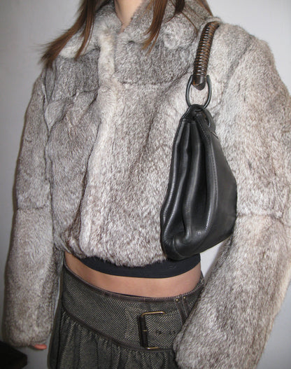 Vintage Fur Cropped Jacket