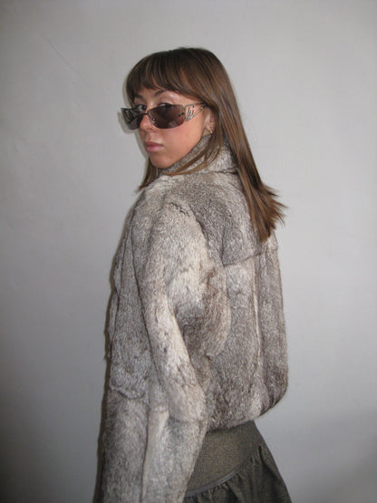 Vintage Fur Cropped Jacket