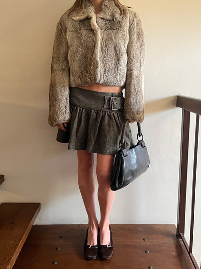 Vintage Fur Cropped Jacket